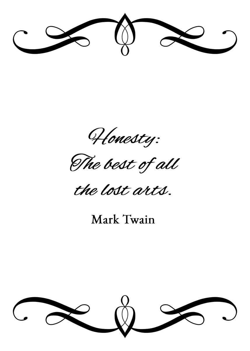 'Art of Honesty' Poster by ABConcepts  | Displate