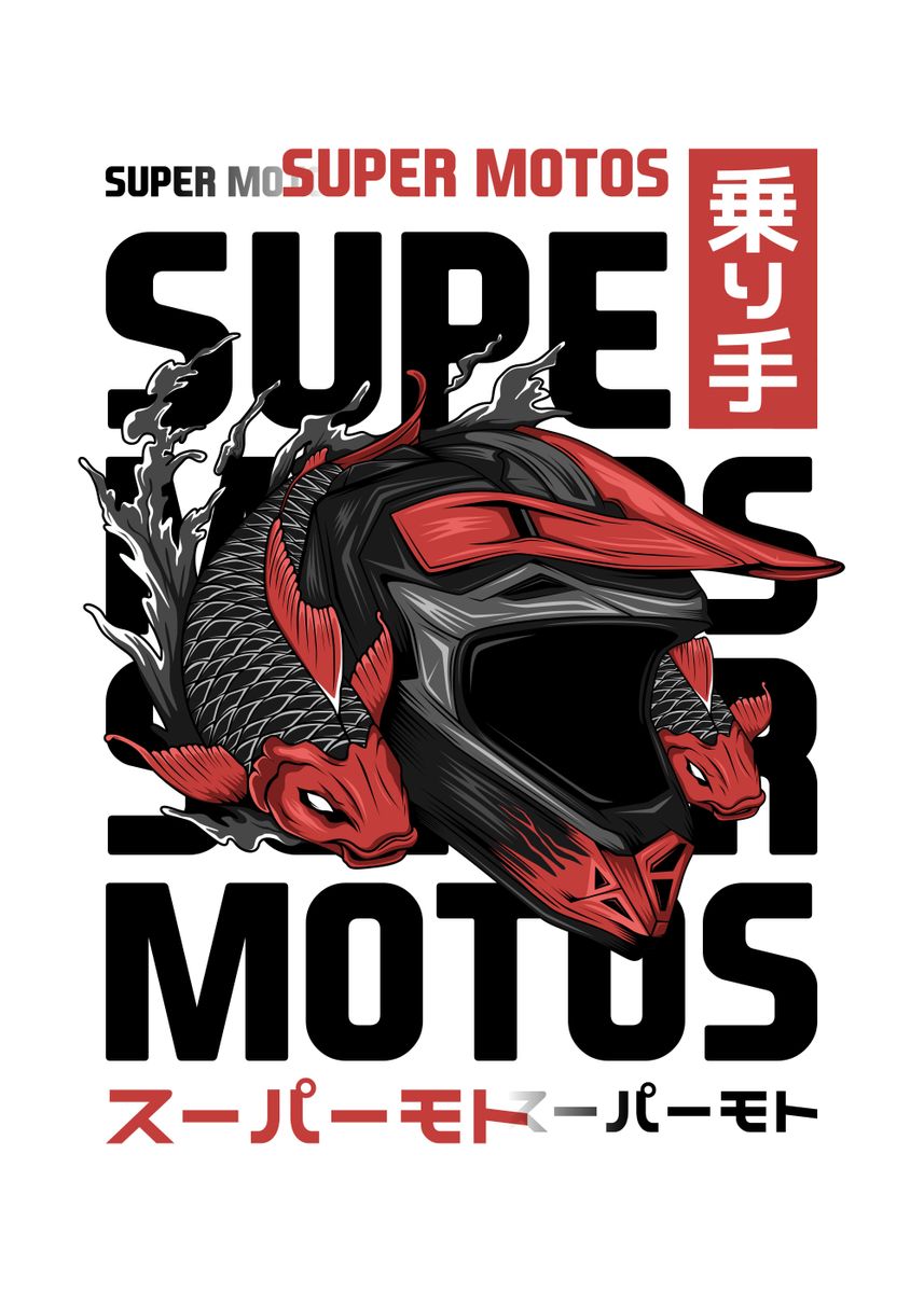 'Supermoto' Poster by Aron Dizhwar | Displate
