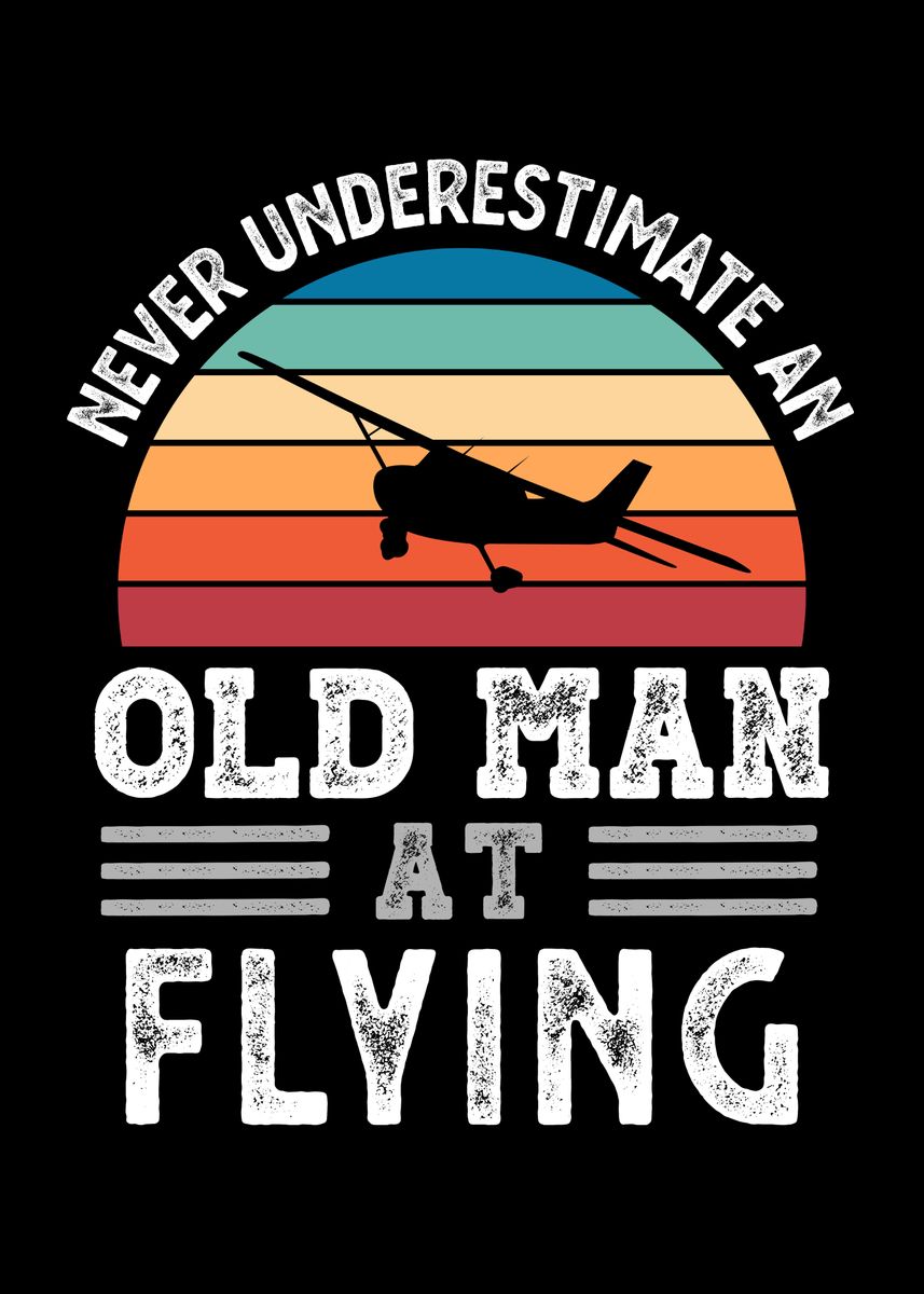 'Old Man at Flying Fathers' Poster by QwertyDesigns  | Displate