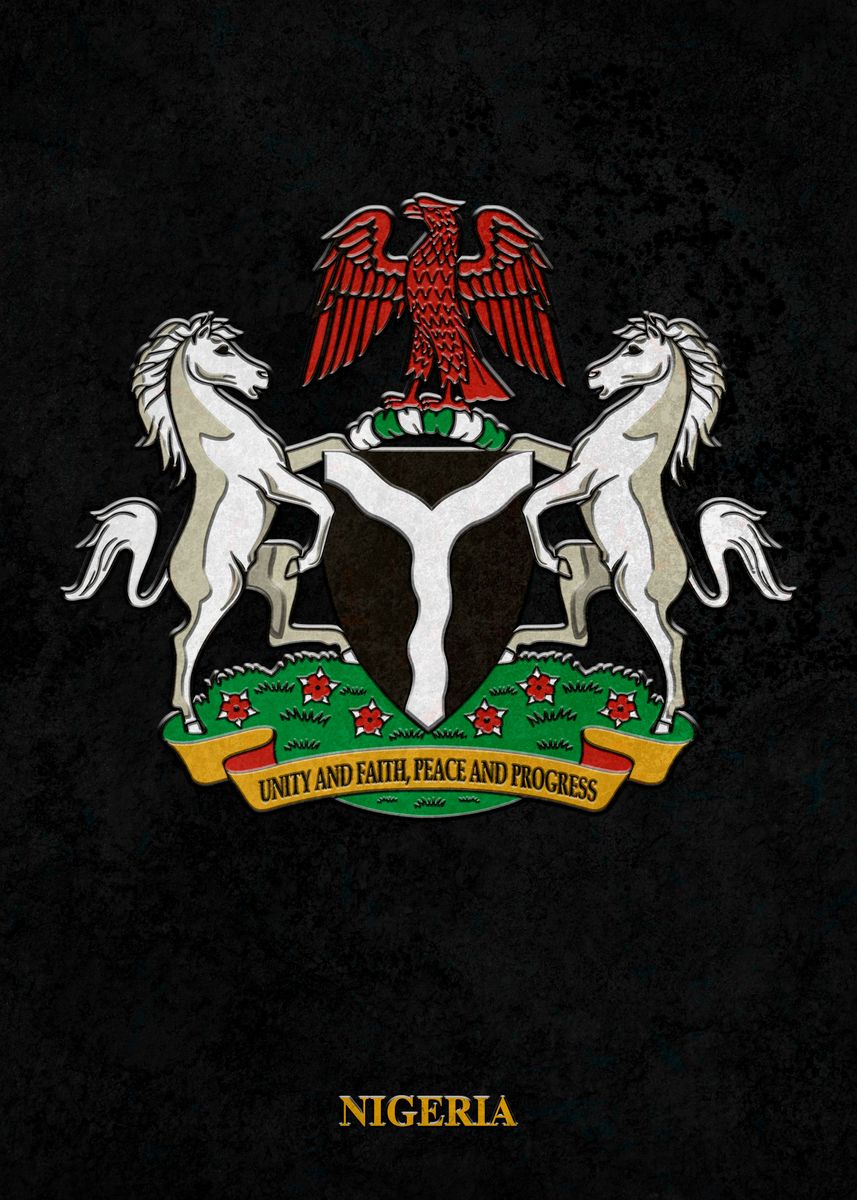 'Arms of Nigeria' Poster by Ferit Kurt | Displate