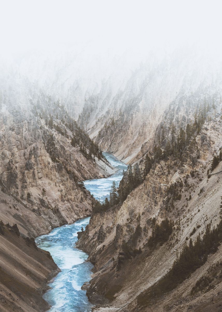 'Flowing River' Poster by Conceptual Photography | Displate