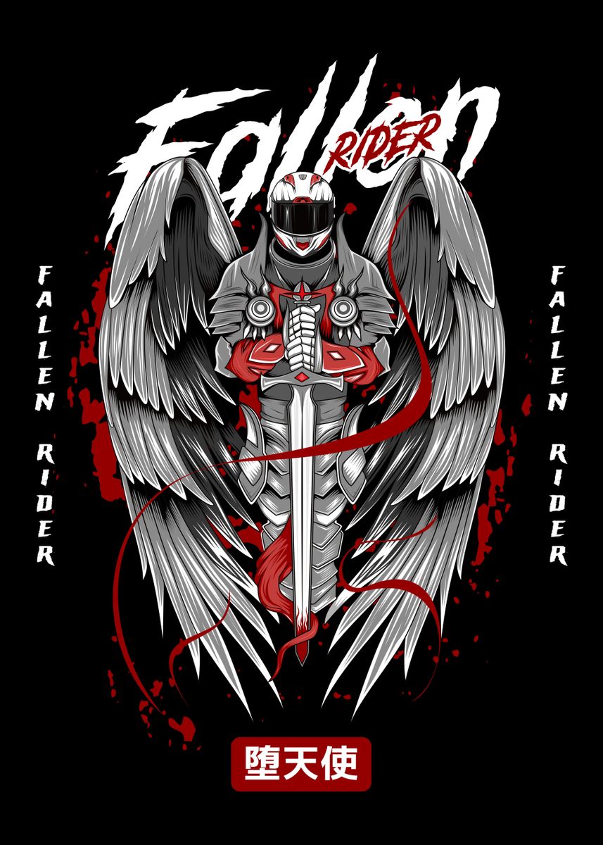 'Fallenrider' Poster by Aron Dizhwar | Displate