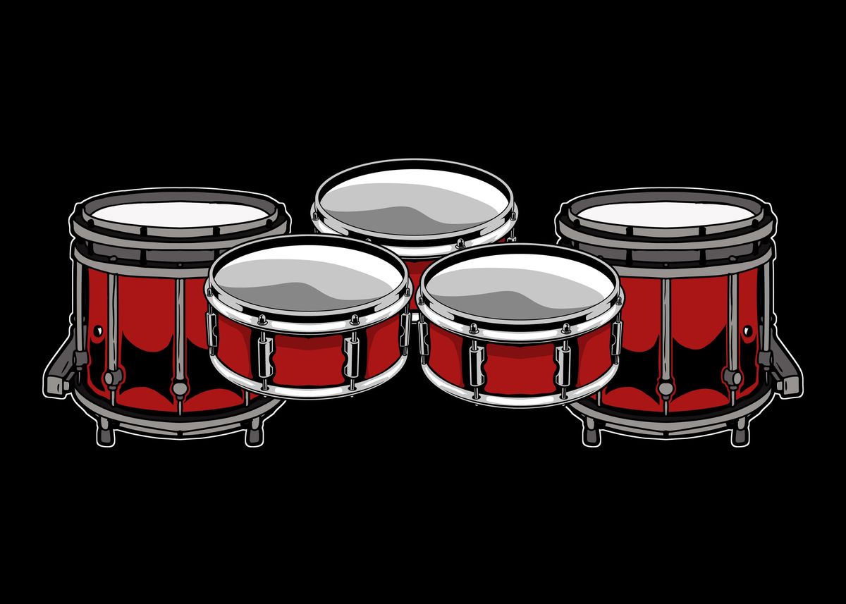 'Marching Band Drumming' Poster by BobbyBubble Displate