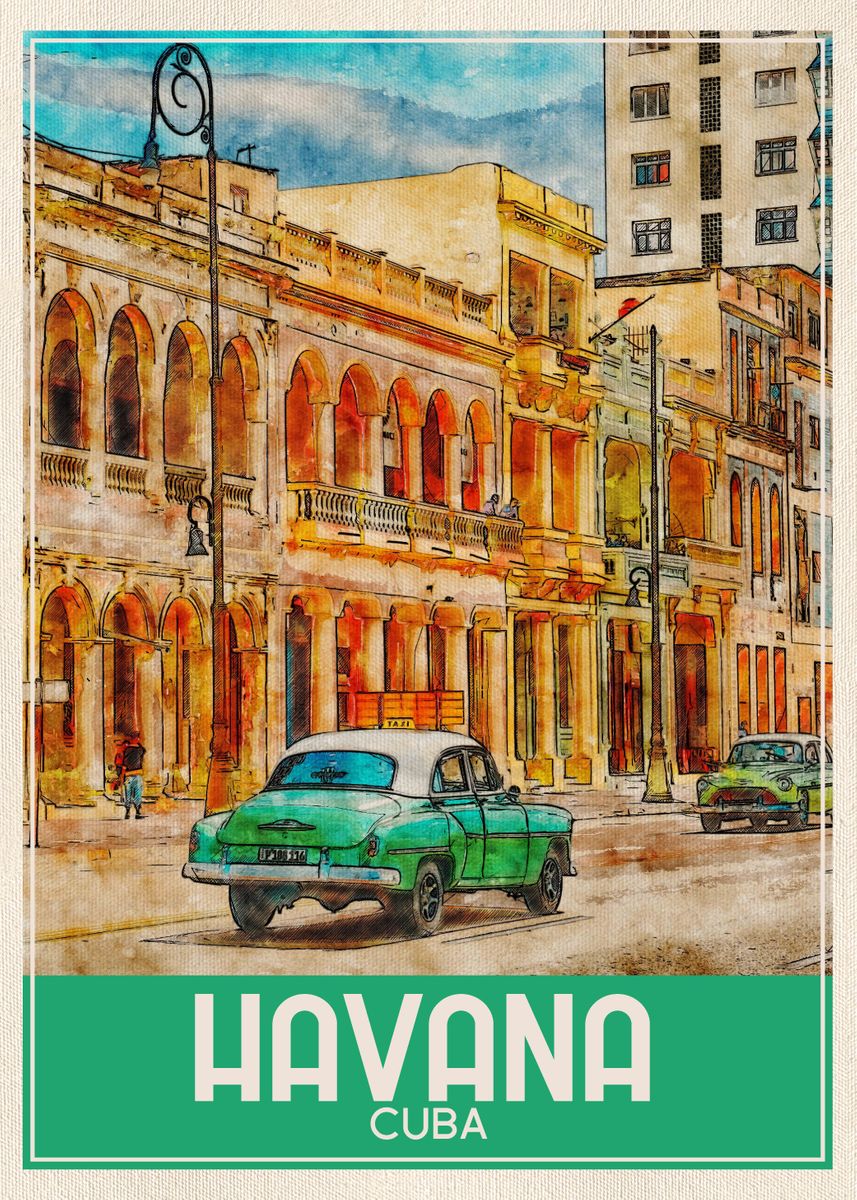 Come To Cuba Havana Poster