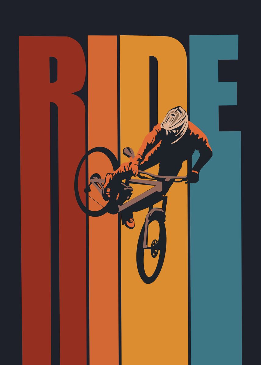 'Ride' Poster, picture, metal print, paint by UNIKORN | Displate