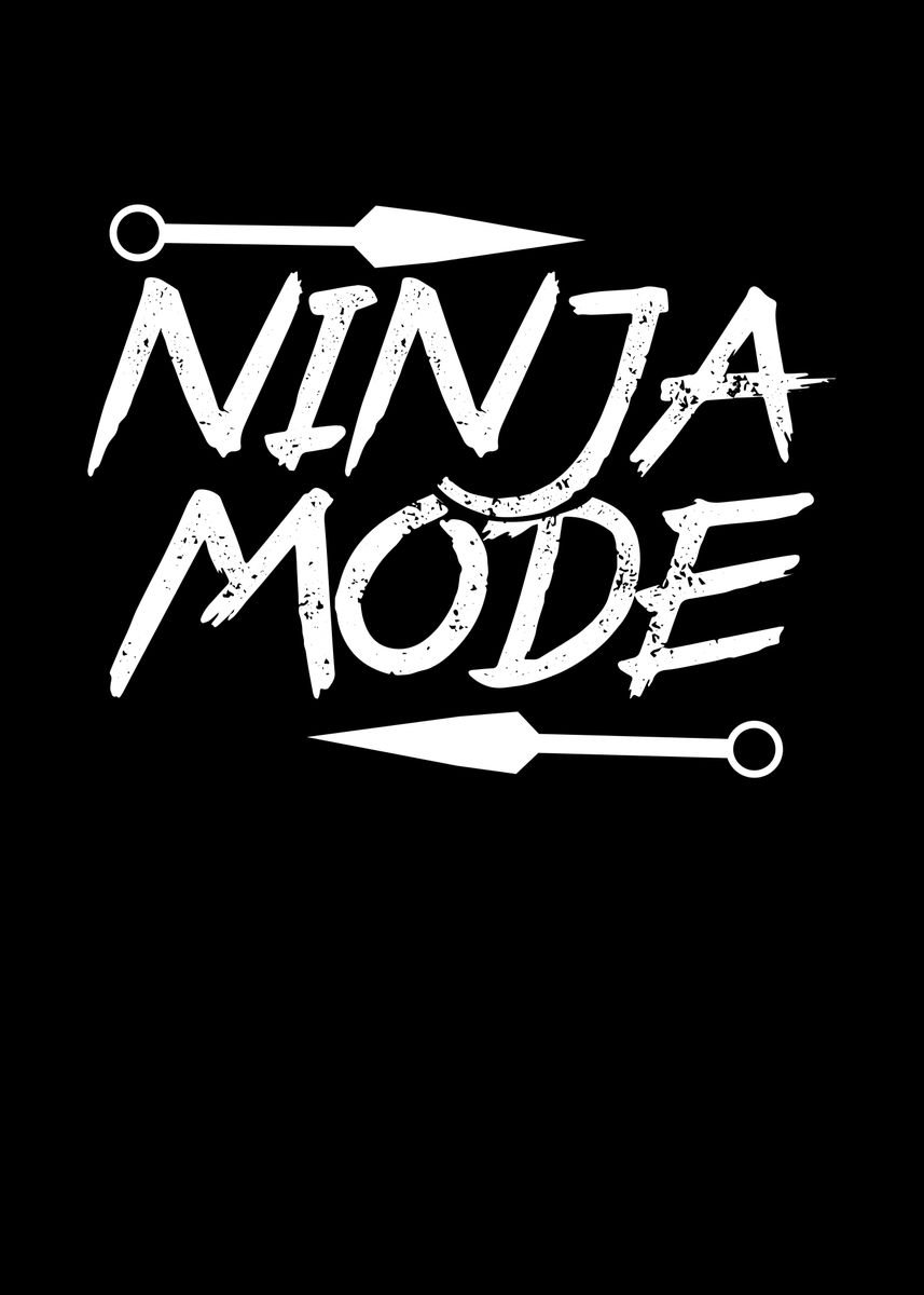 'Ninja japan mode' Poster by BeMi | Displate