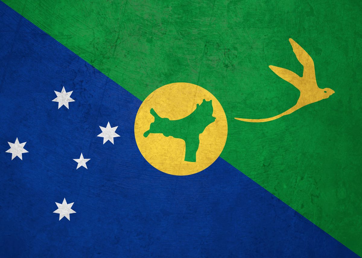 'Flag of Christmas Island' Poster by Angelos Zachariou Displate