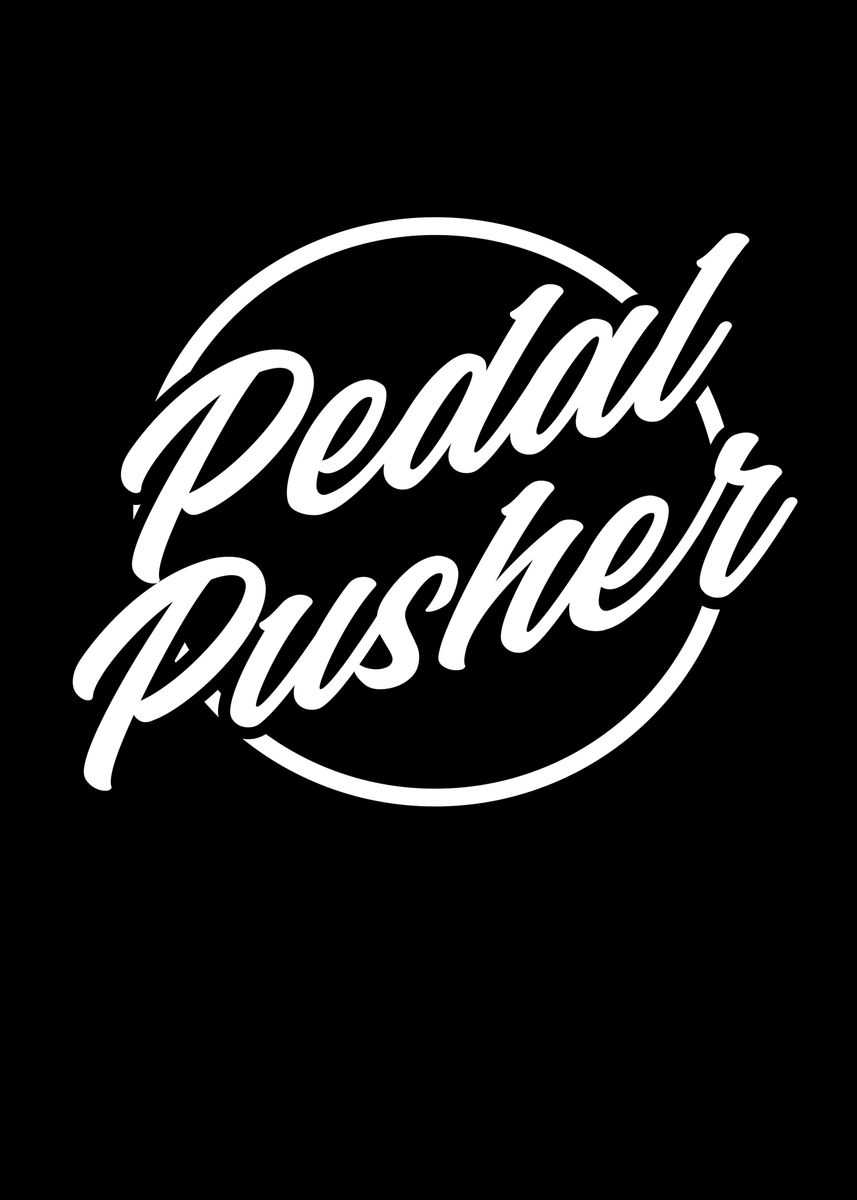 'Pedal Pusher' Poster by Steven Zimmer Displate
