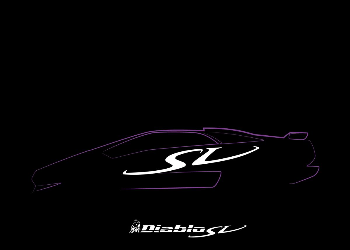 Lamborghini Diablo SV' Poster by Kenan Geraud | Displate
