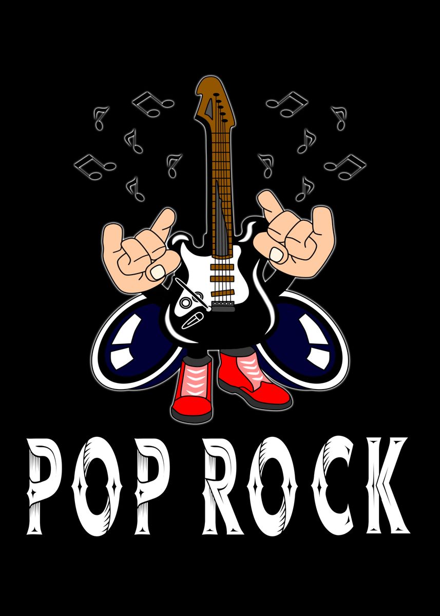'Pop Rock' Poster, picture, metal print, paint by ZS C O M M E R C E ...