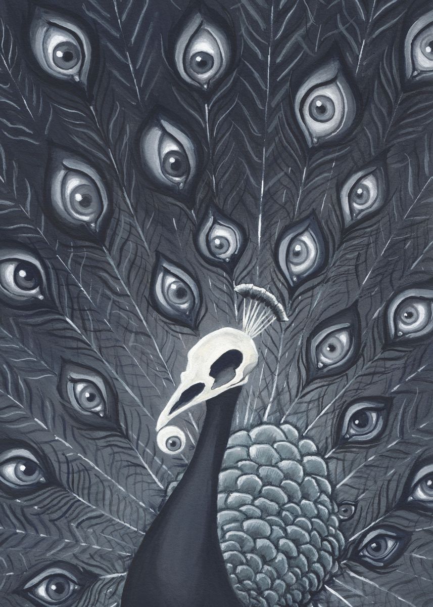 'Pavo Cristatus Peacock' Poster by Matt Wood | Displate