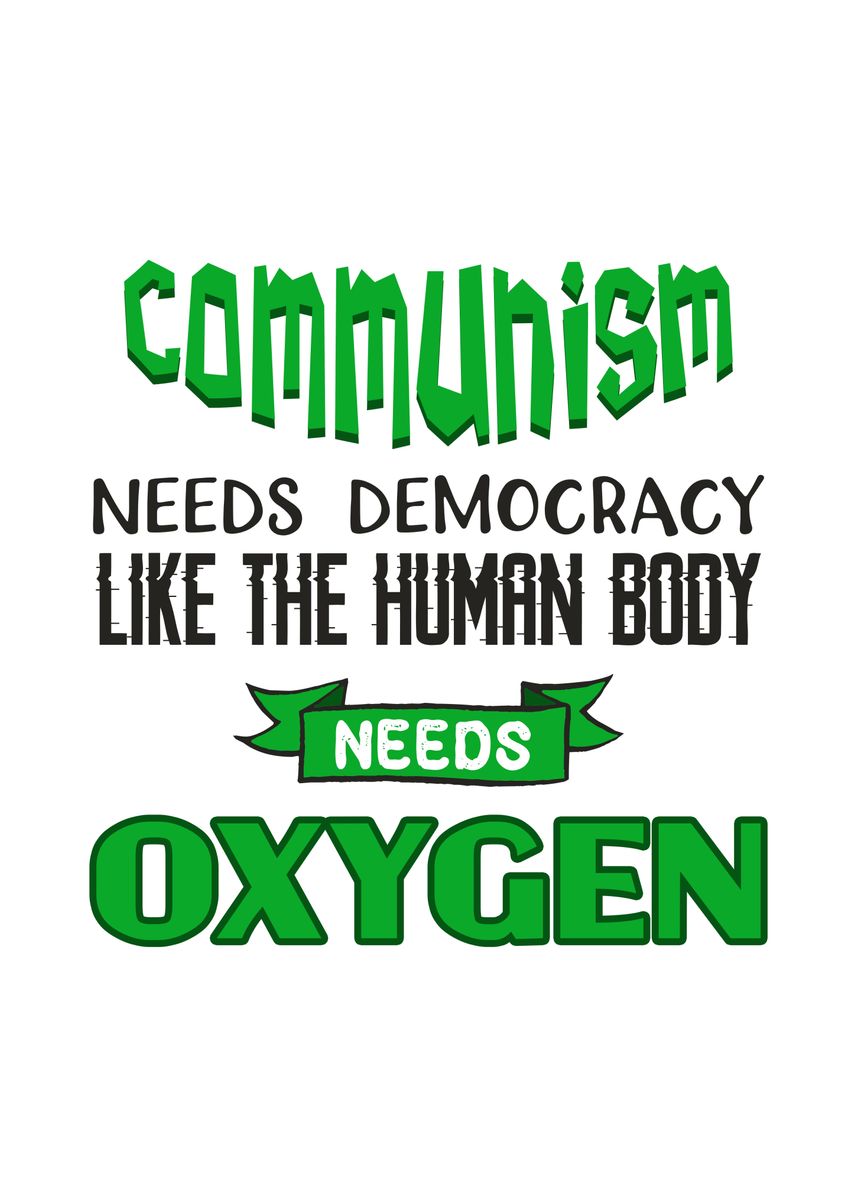 need Democracy' Poster, picture, metal print, paint by BeMi