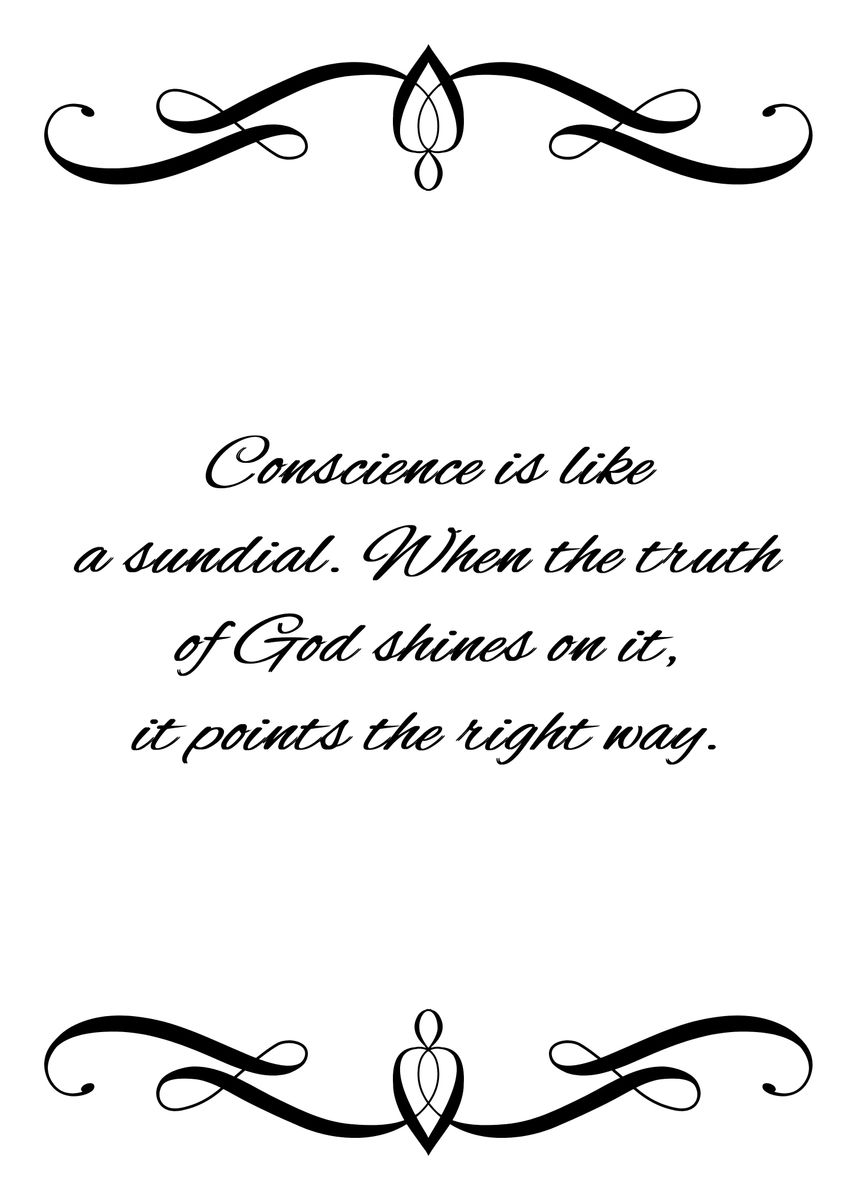 'Conscience Sundial' Poster, picture, metal print, paint by ABConcepts ...