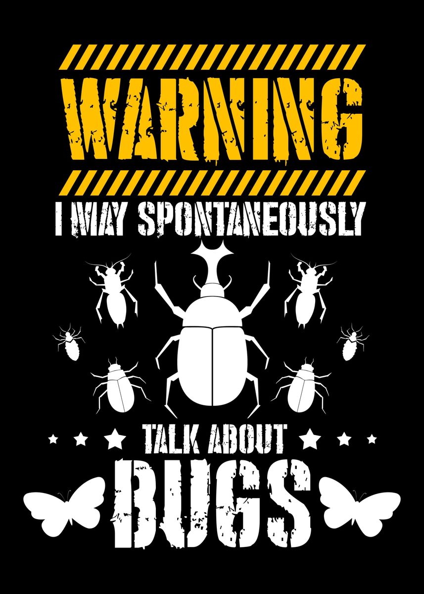 'bug Insects Entomologist' Poster By Professionaldesigns 