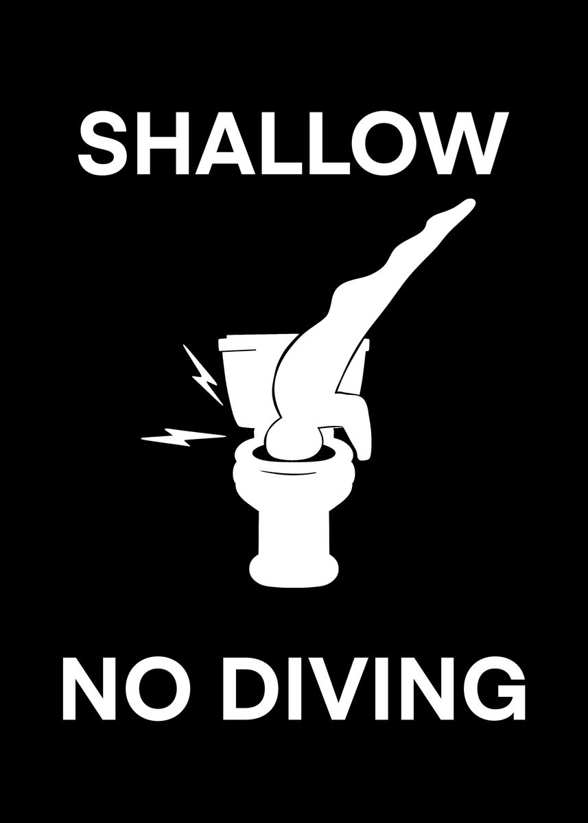 'Funny bathroom posters' Poster by UNIKORN Displate