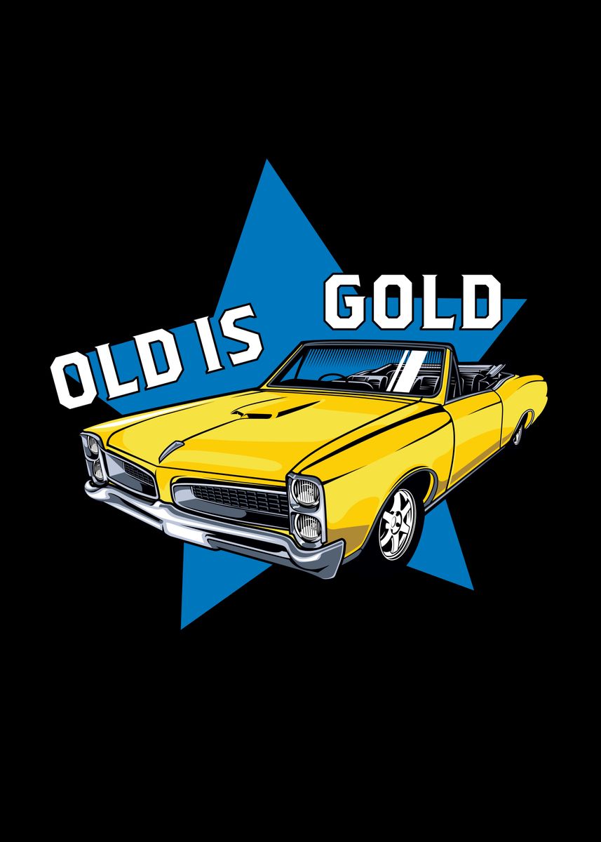 'Old Is Gold' Poster by Steven Zimmer Displate