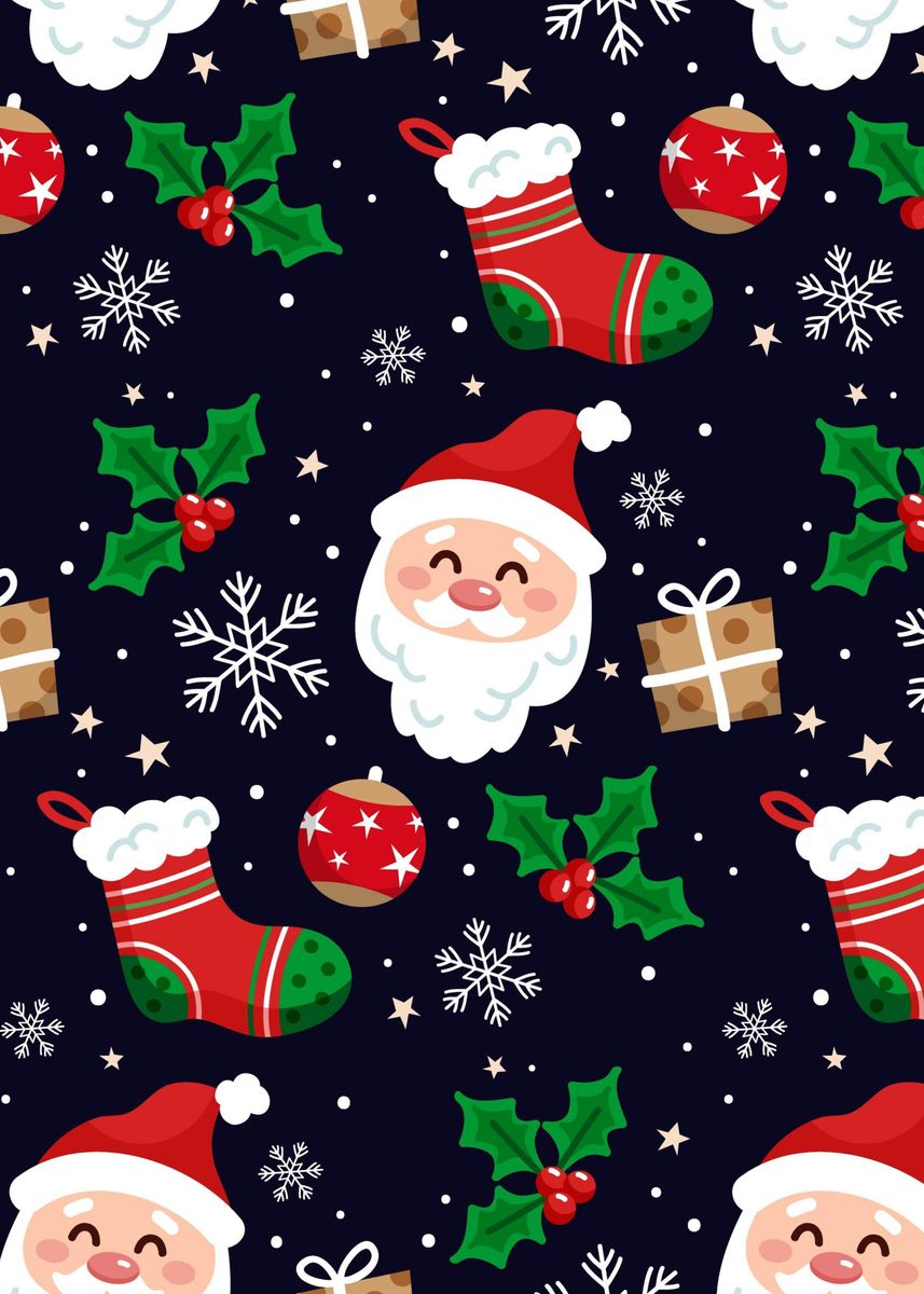 'Christmas Decorations' Poster, picture, metal print, paint by ...