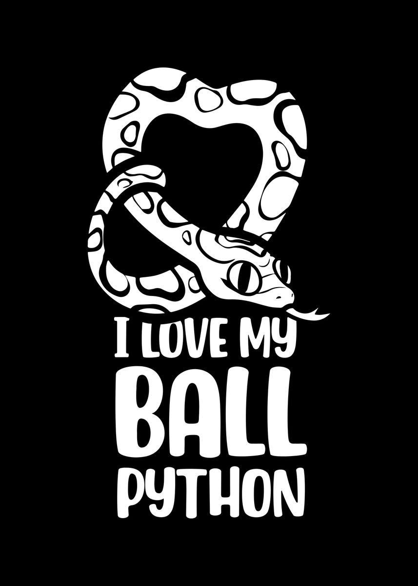 'ball Python' Poster By Sebastian Wünsche 