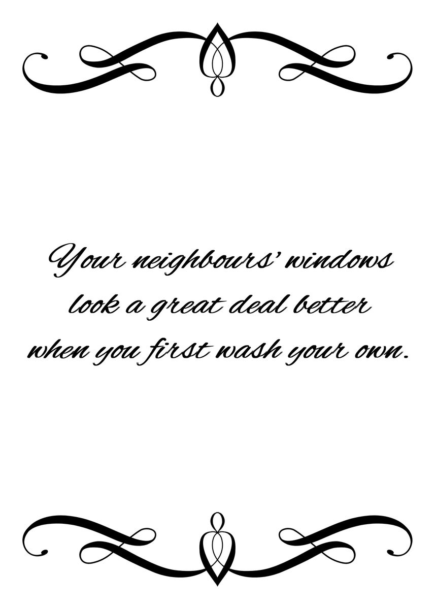 'Wash Your Windows' Poster by ABConcepts | Displate