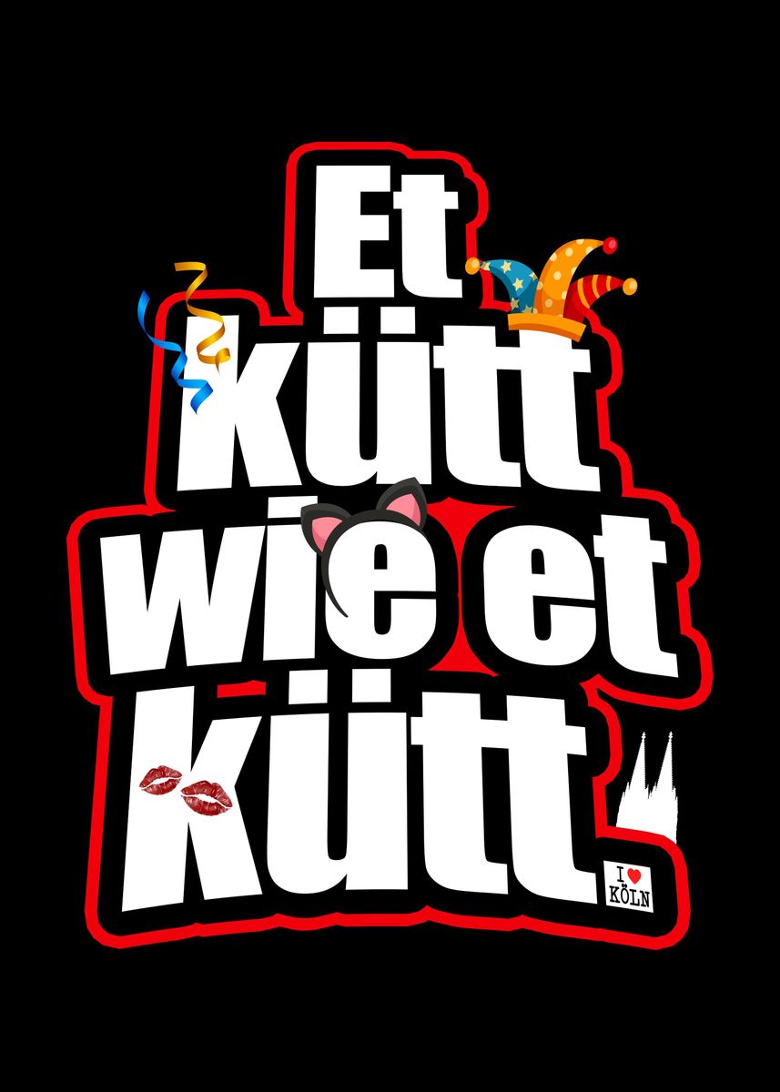 'Et Kuett Wie Et Kuett' Poster by EDventures | Displate