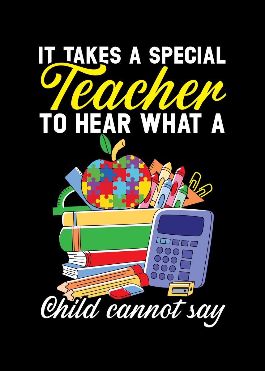 'Special Education' Poster, picture, metal print, paint by NAO Displate