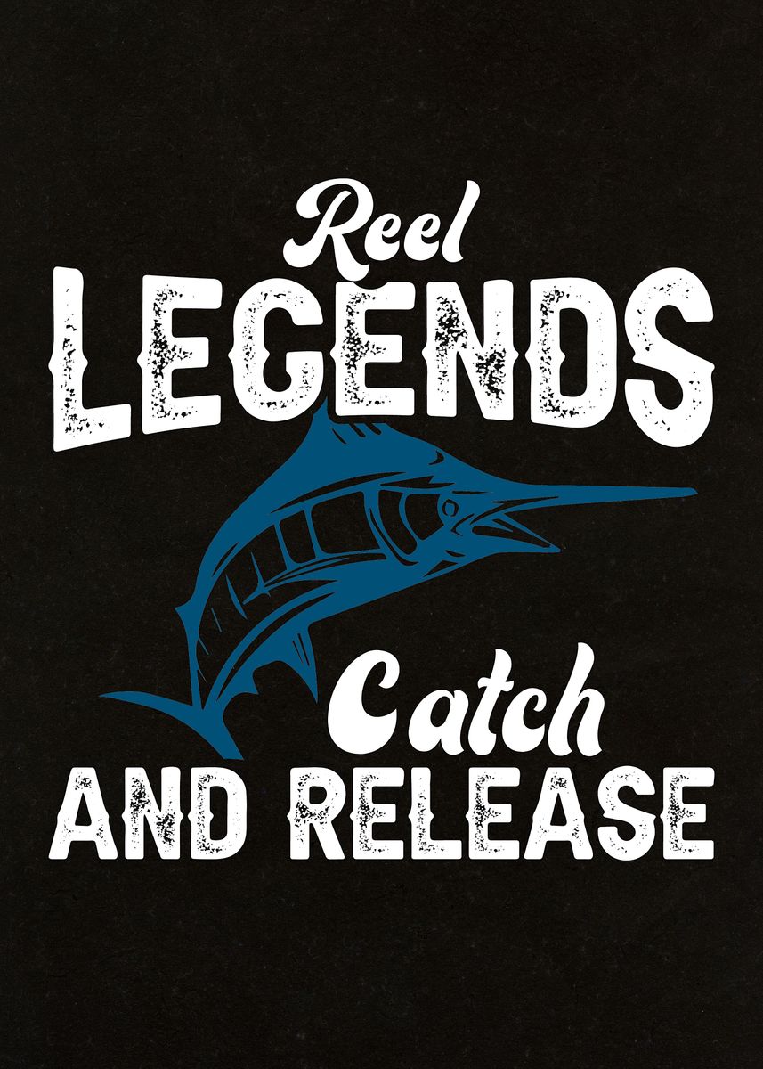Reel Legends' Poster, picture, metal print, paint by crbn design