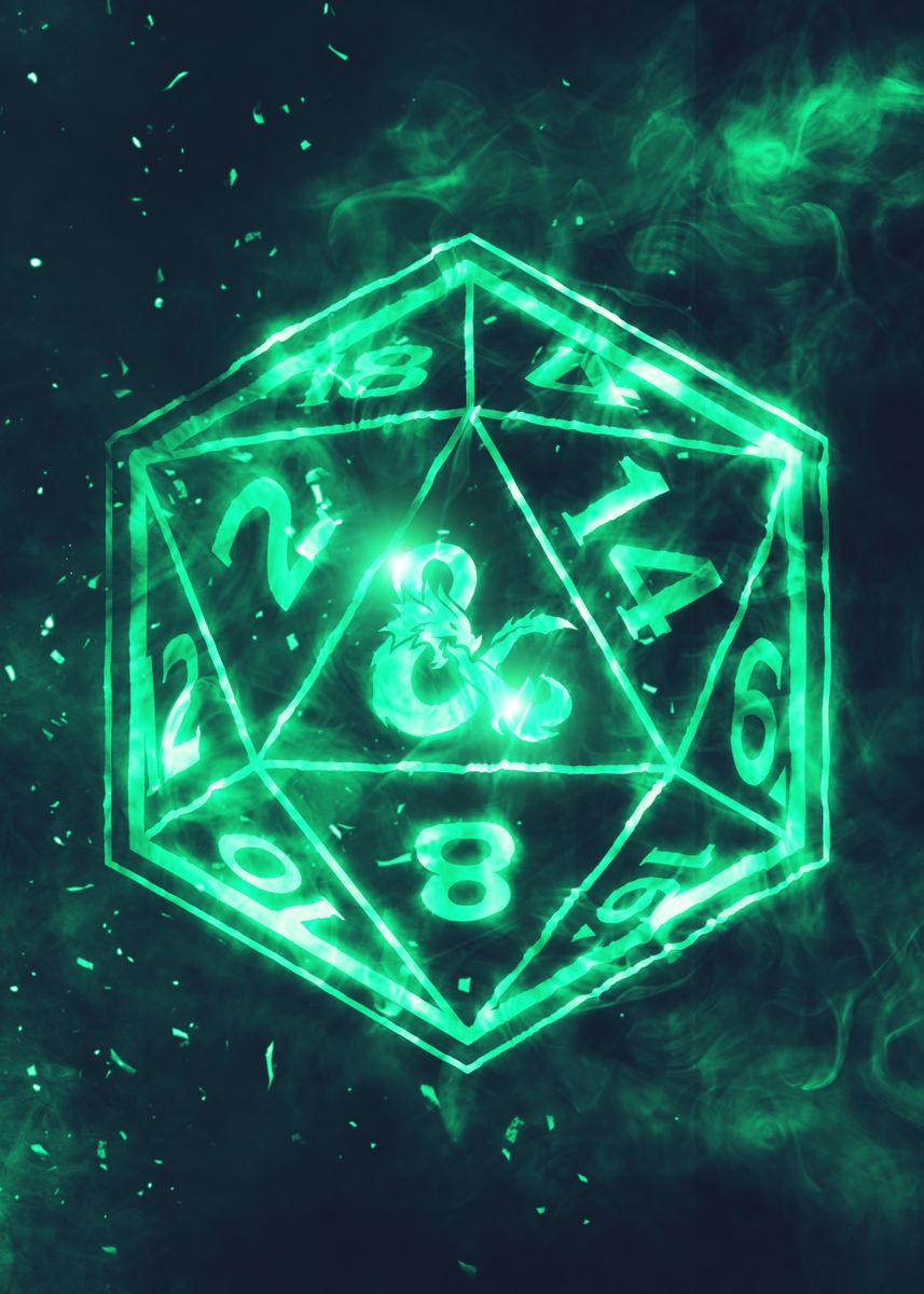 D20 Poison' Poster by Dungeons and Dragons | Displate