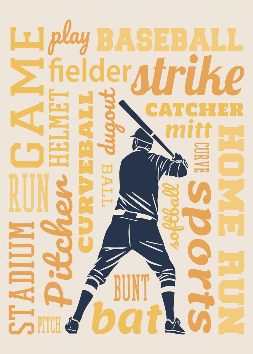 Softball Quotes Posters, Unique Designs