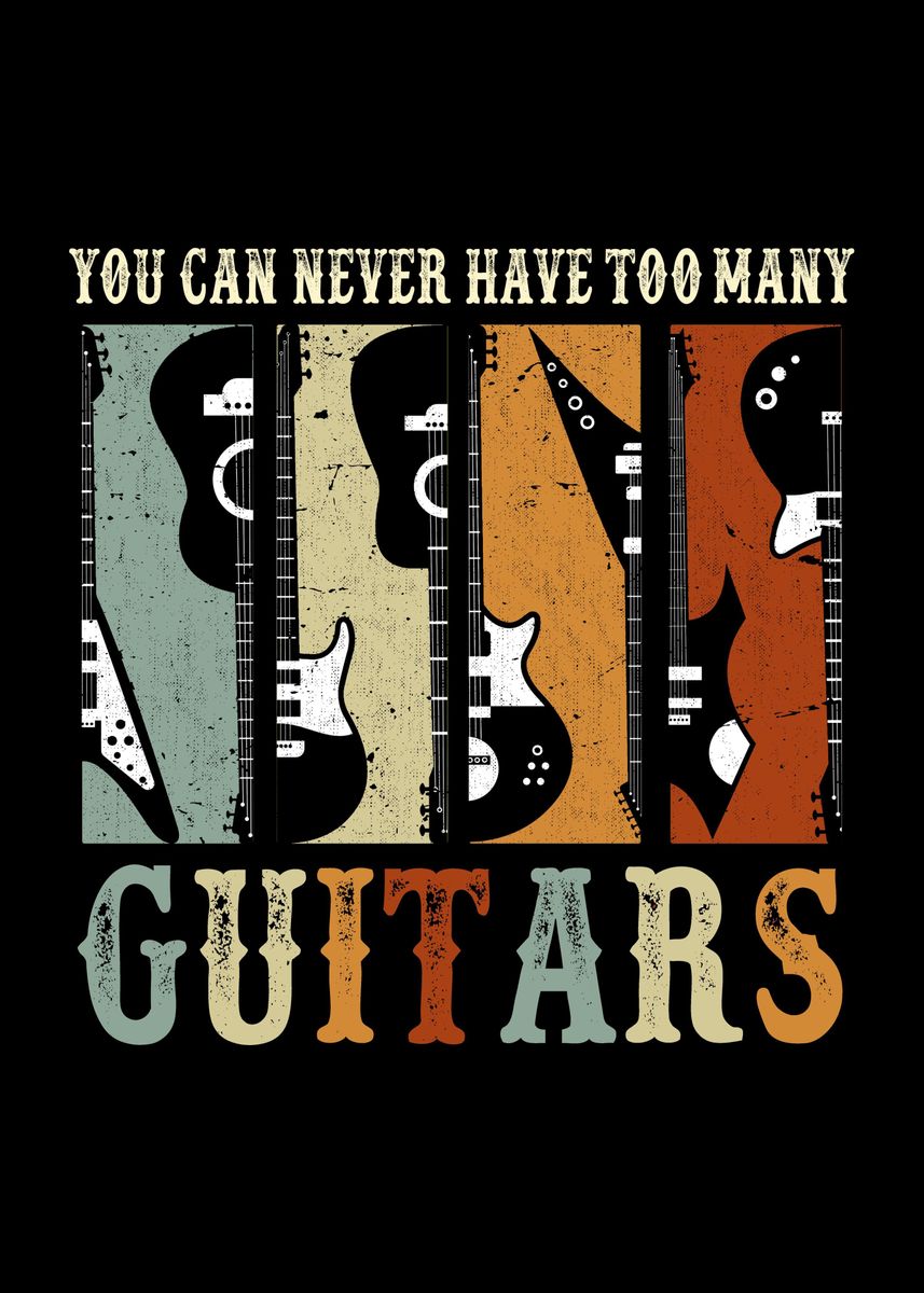 'guitar Collector Guitarist' Poster By Professionaldesigns 