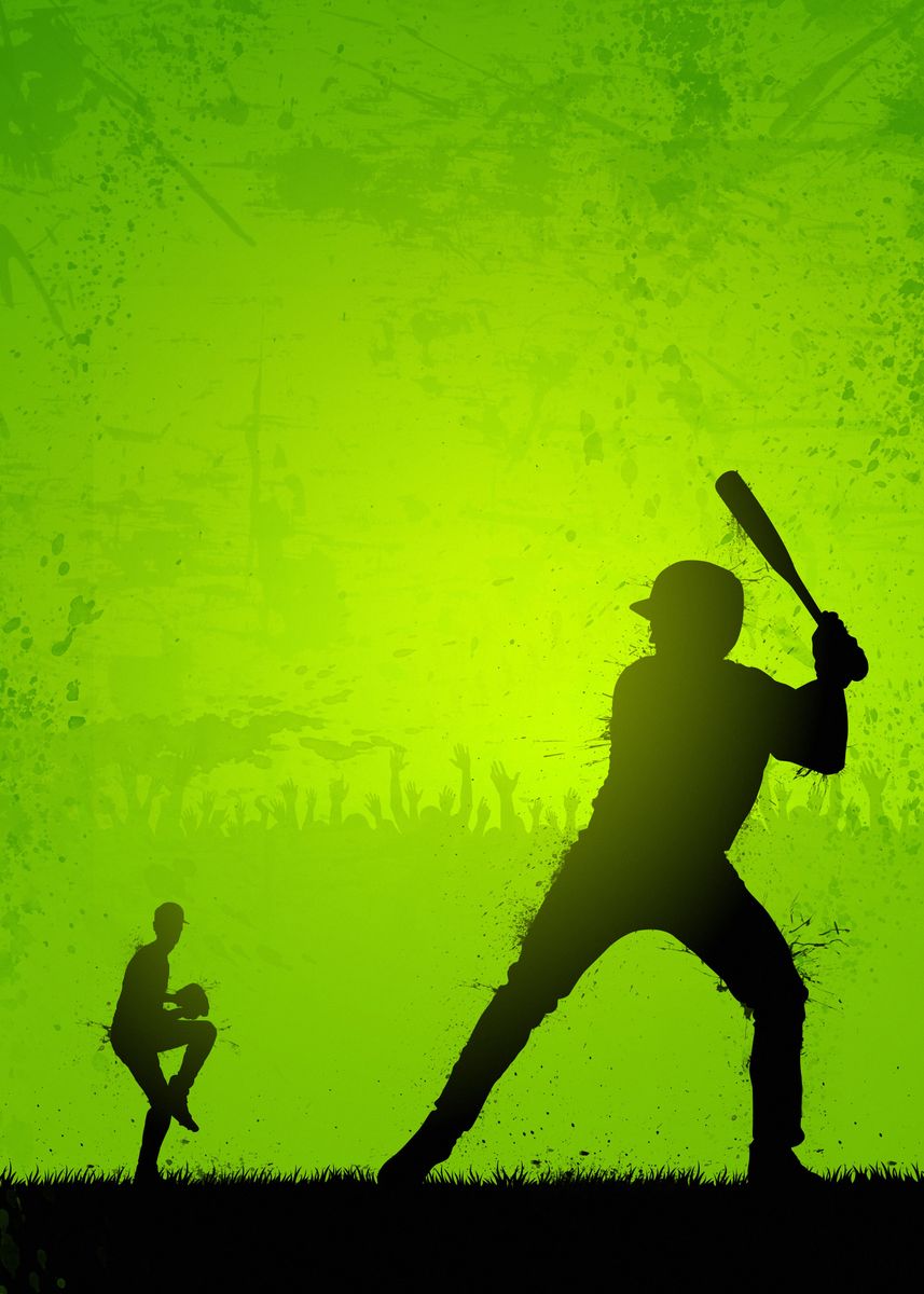 'Baseball players' Poster by Giordano Aita | Displate