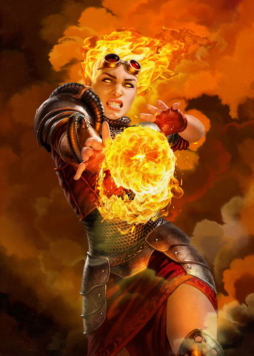 'Fireball' Poster, picture, metal print, paint by Magic The Gathering ...