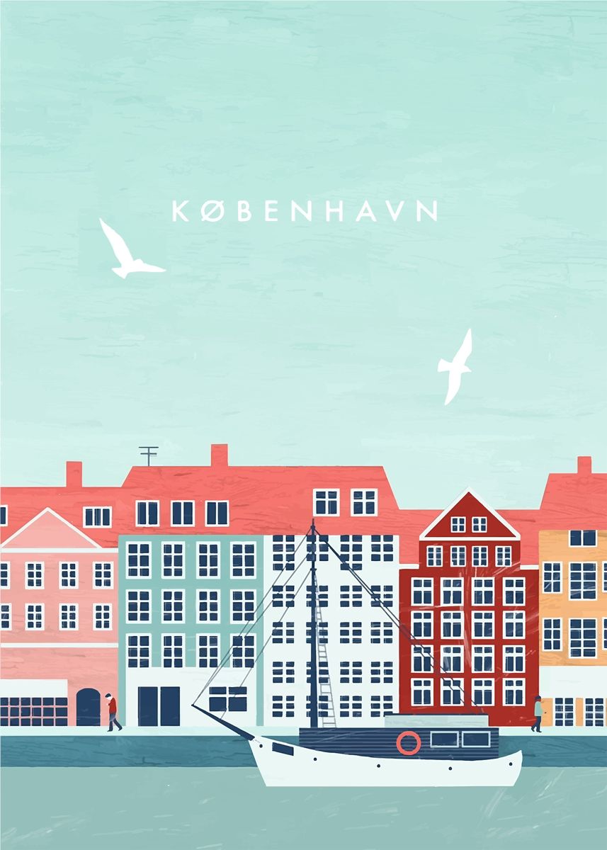 ‘Kobenhavn’ Poster by JOHN TEAM | Displate