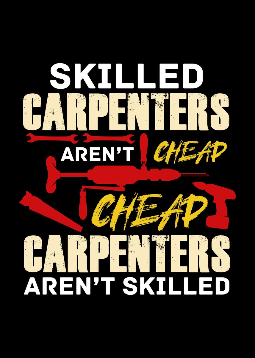 'Carpenter Dad Craftsman' Poster by professionaldesigns | Displate