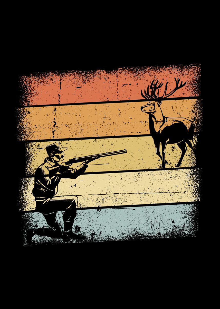 'Hunter Gifts' Poster, picture, metal print, paint by schmugo | Displate