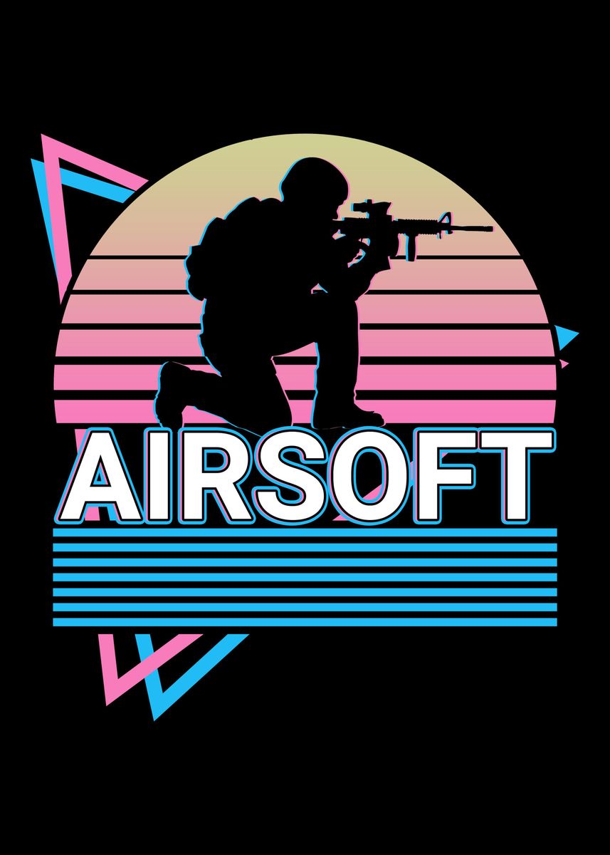 'Airsoft Retro' Poster, picture, metal print, paint by AestheticAlex ...