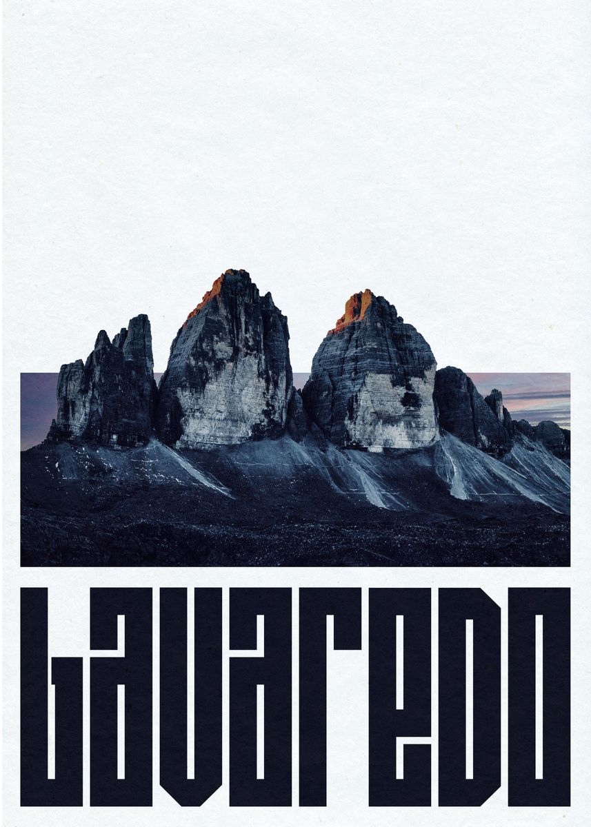 'tre Crime Di Lavaredo' Poster By Visitify 