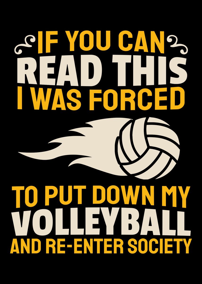 'Volleyball' Poster by BobbyBubble | Displate