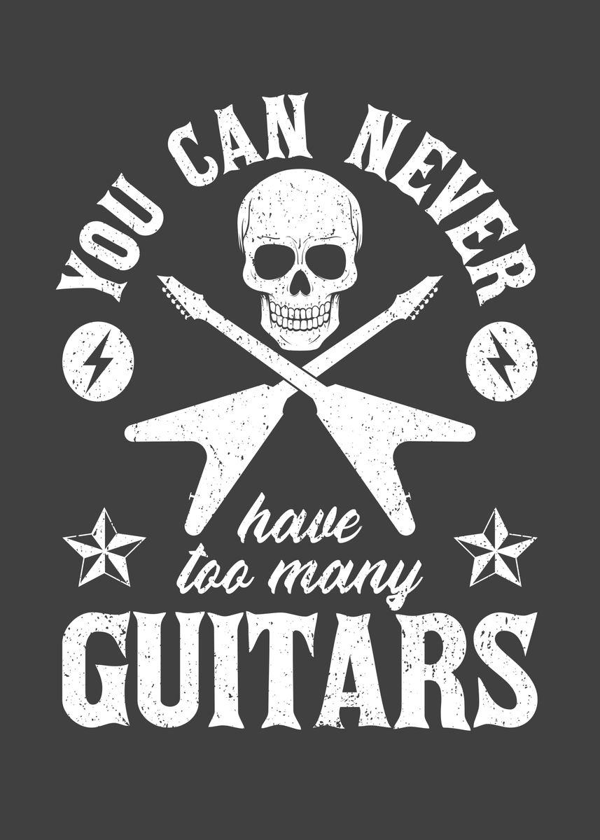 'Guitar Lover Heavy Metal' Poster by StonerPlates | Displate