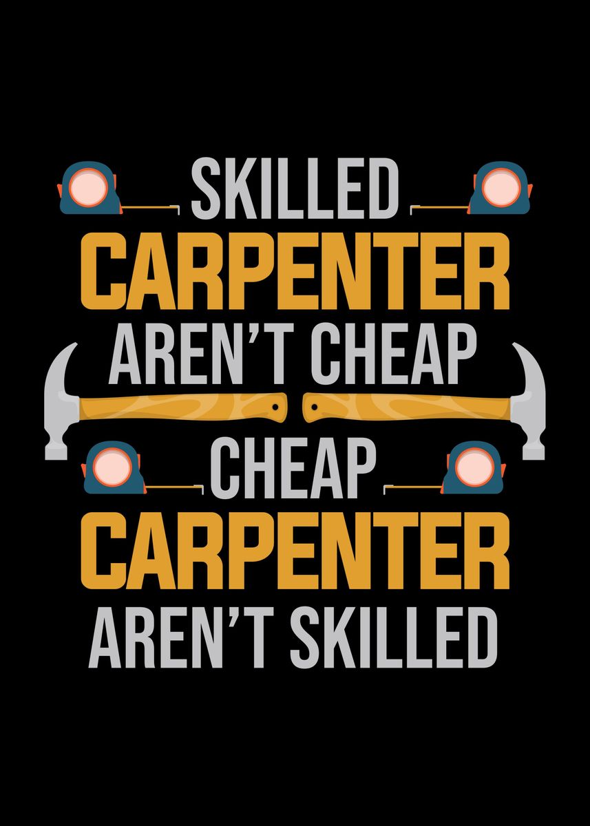 'Carpenter Dad Craftsman' Poster, picture, metal print, paint by ...