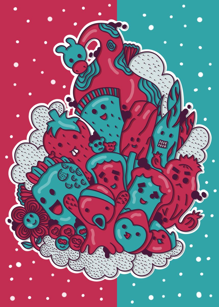 'Doodle Art' Poster by uart space Displate