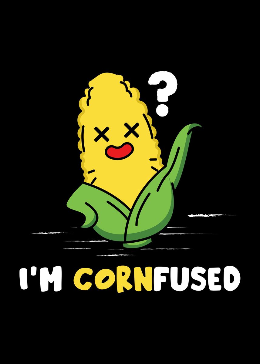 'Corn Confused Maize Farm' Poster, picture, metal print, paint by ...