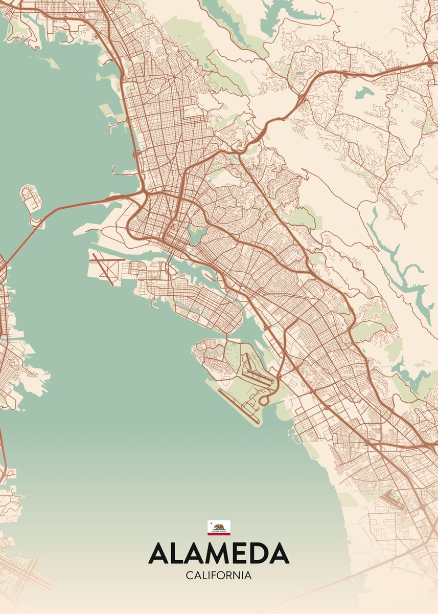 'Alameda CA' Poster by IMR Designs | Displate