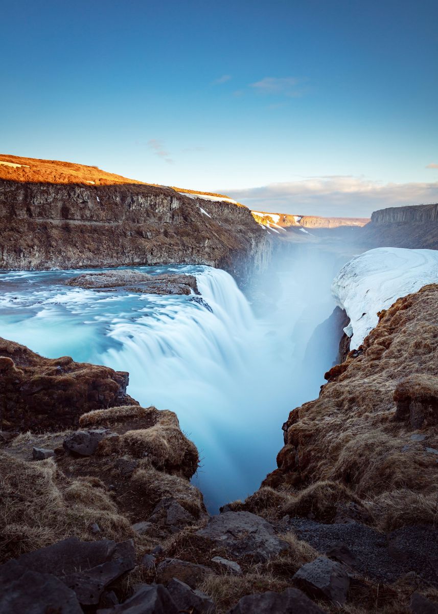 'Gullfoss Falls Iceland' Poster, picture, metal print, paint by Explore ...