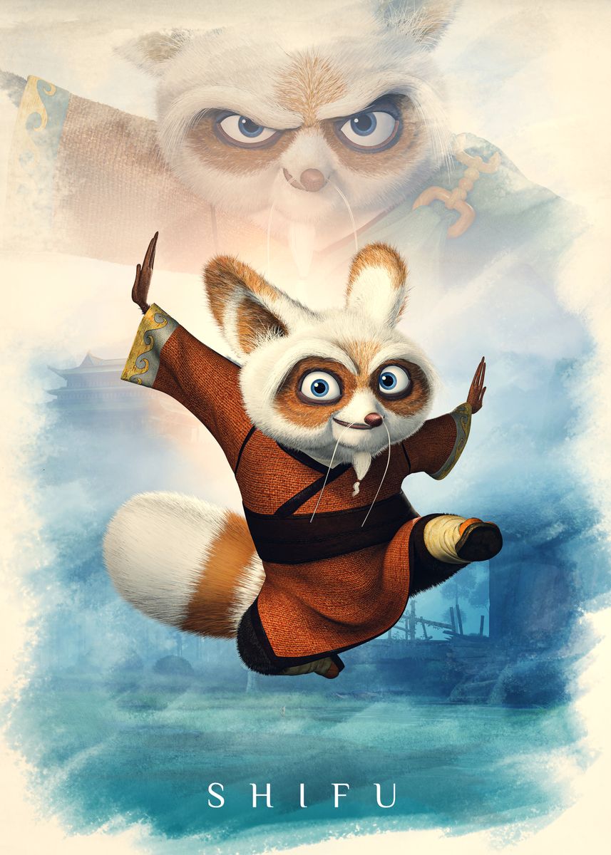 'Master Shifu' Poster, picture, metal print, paint by Kung Fu Panda ...