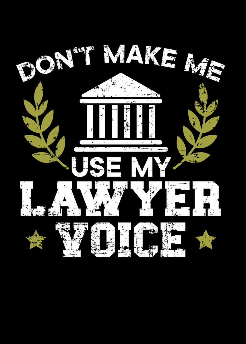 'Lawyers Voice' Poster by NAO Displate