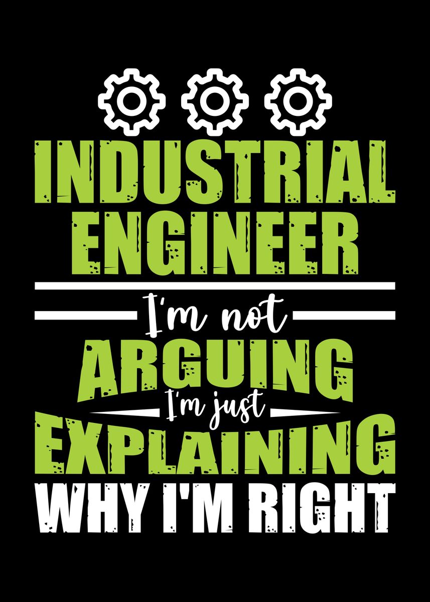 'Industrial Engineer' Poster, picture, metal print, paint by Lukes ...