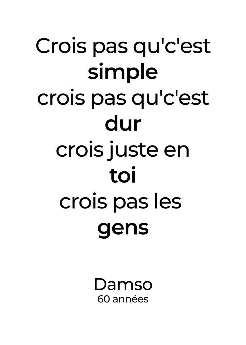 'Damso Poster' Poster by Jimmy Punchline | Displate