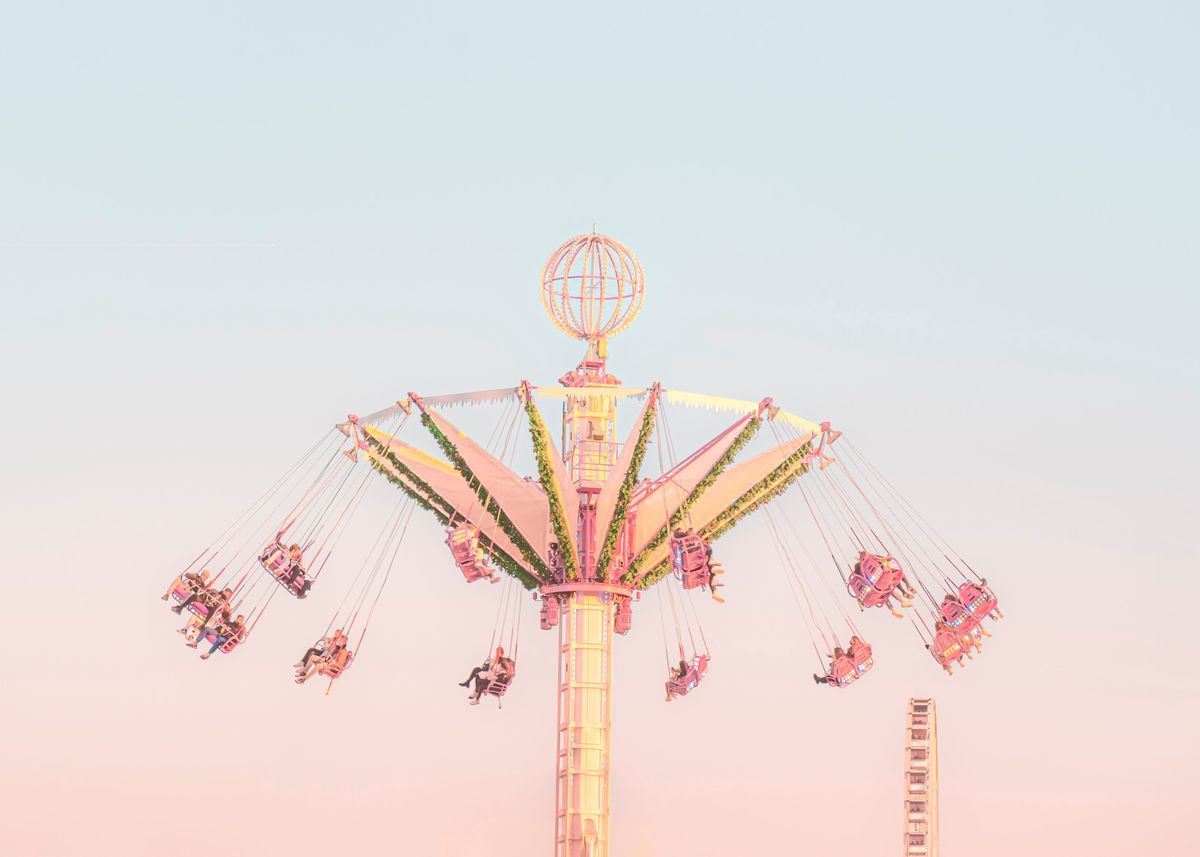 'Pink Carousel' Poster by Laura Sanchez | Displate