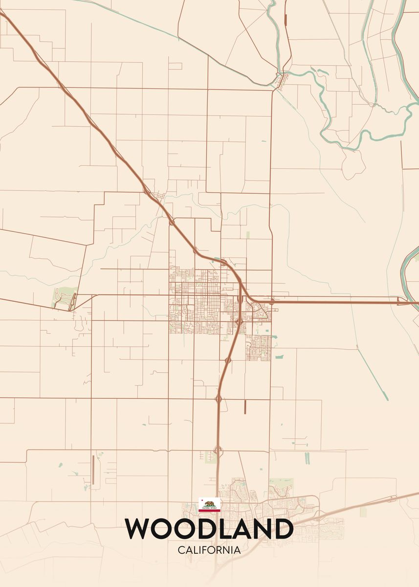 'Woodland CA' Poster by IMR Designs Displate