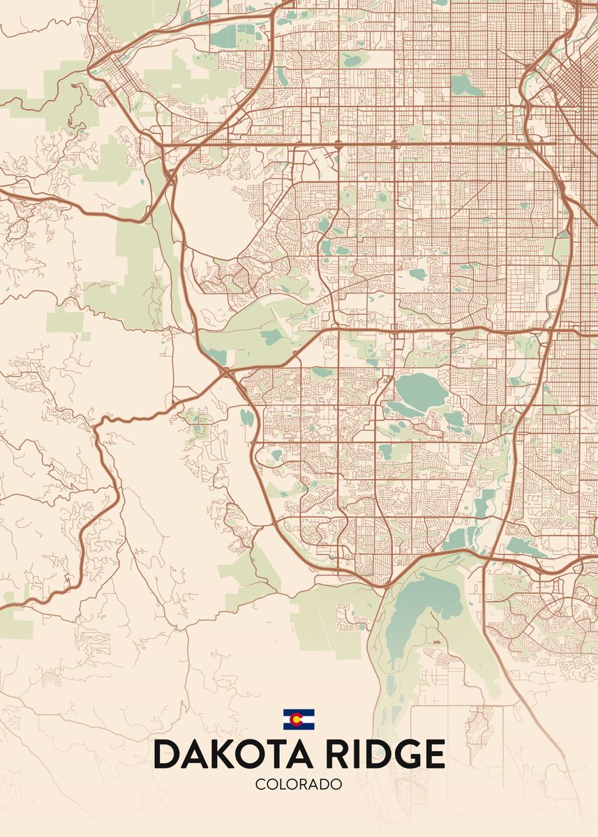 'Dakota Ridge CO' Poster by IMR Designs Displate